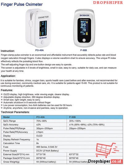 Finger Pulse Oximeter PO-40A Series