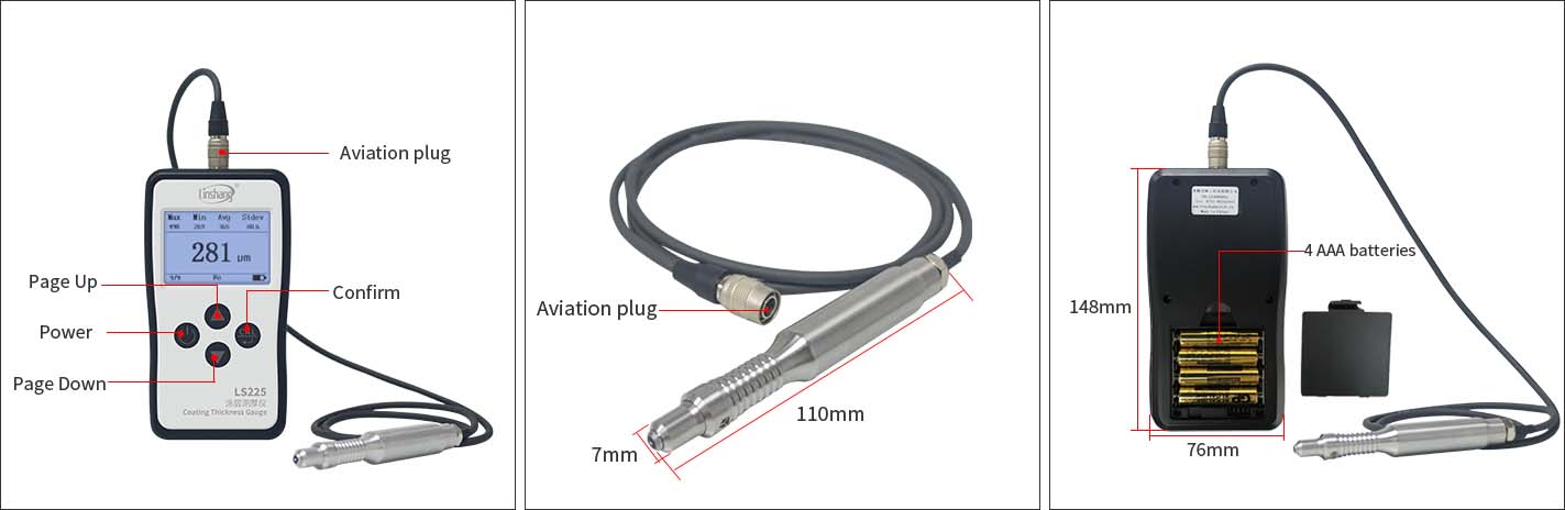 LS225 coating thicknes 2 LS225 coating thickness