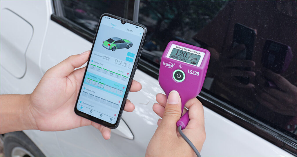 Alat Pengukur Ketebalan Cat Genggam LS238