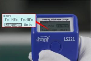 LS221 Alat Ukur Ketebalan Lapisan Portabel