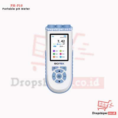 PH-P10 pH Meter Kalibrasi 3 Titik, Portable pH Meter, 3 Calibration Points, Alat Ukur pH Digital Portabel