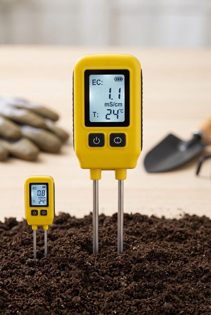 AMT122: Meter NPK Tanah Portabel dengan display digital