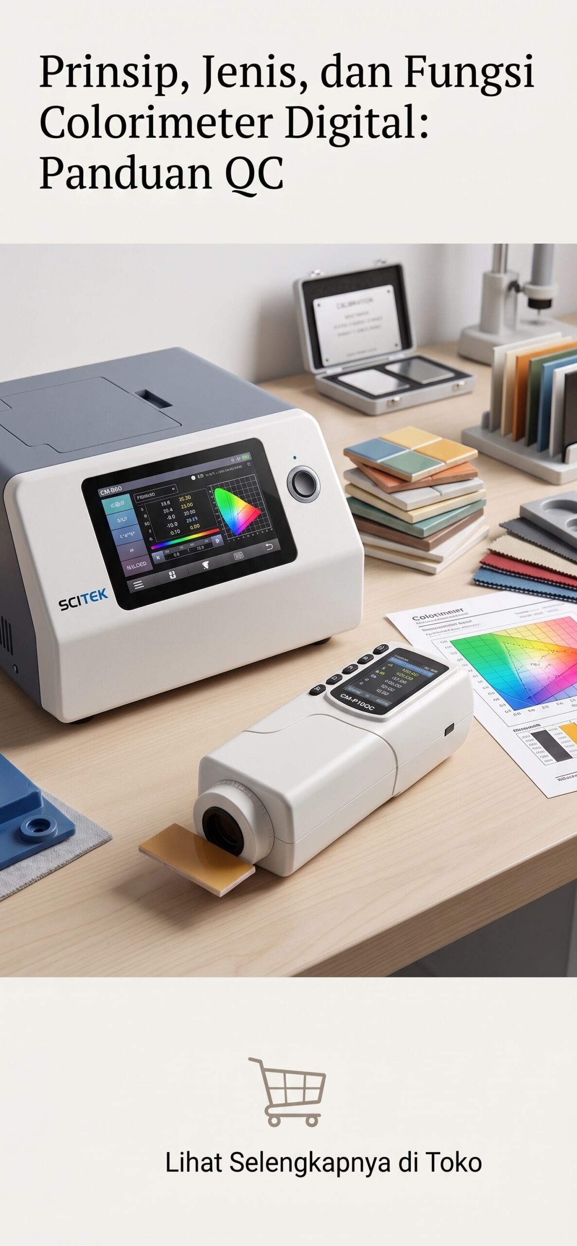 Prinsip, Jenis, dan Fungsi Colorimeter Digital dalam Quality Control Industri Otomotif