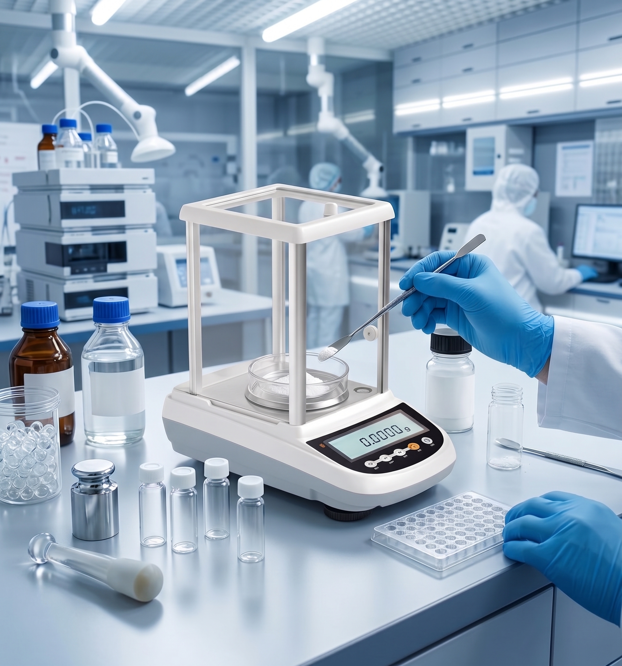 Aplikasi: Timbangan Analitik 0.0001g BA-I6104 di Industri Farmasi