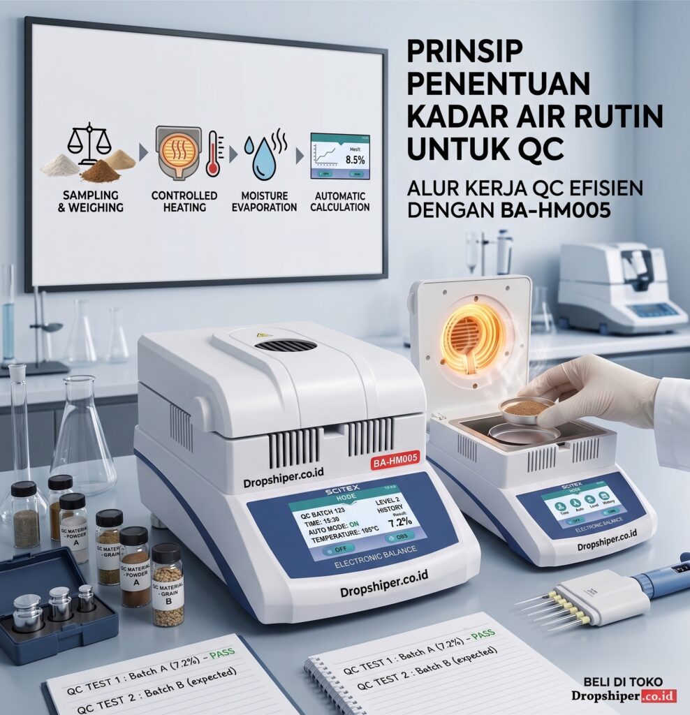 BA-HM005Series Moisture Balance – Penentuan Kadar Air Rutin untuk QC