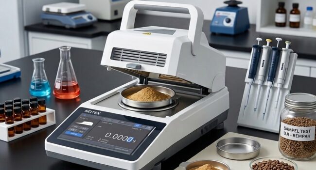 Cara Menggunakan Halogen Moisture Analyzer dengan Tepat untuk uji kadar air presisi
