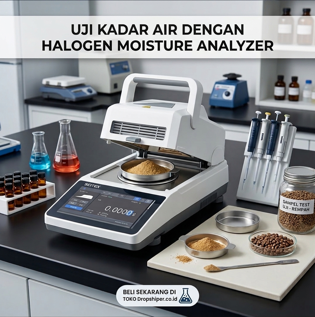 Cara Menggunakan Halogen Moisture Analyzer dengan Tepat untuk uji kadar air presisi