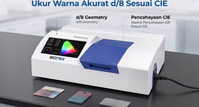 CM-B1S – Spektrocolorimeter Benchtop Pencahayaan d/8 Sesuai CIE|Ukur Warna Akurat untuk industri