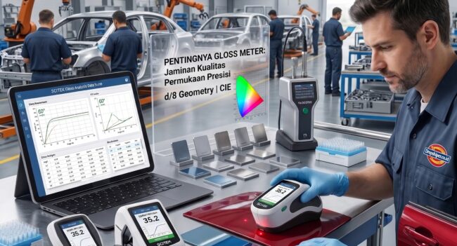 Pentingnya Gloss Meter dalam Industri untuk pengujian permukaan otomotif/Pentingnya Gloss Meter dalam Industri dengan sudut ukur 20 60 dan 85 derajat