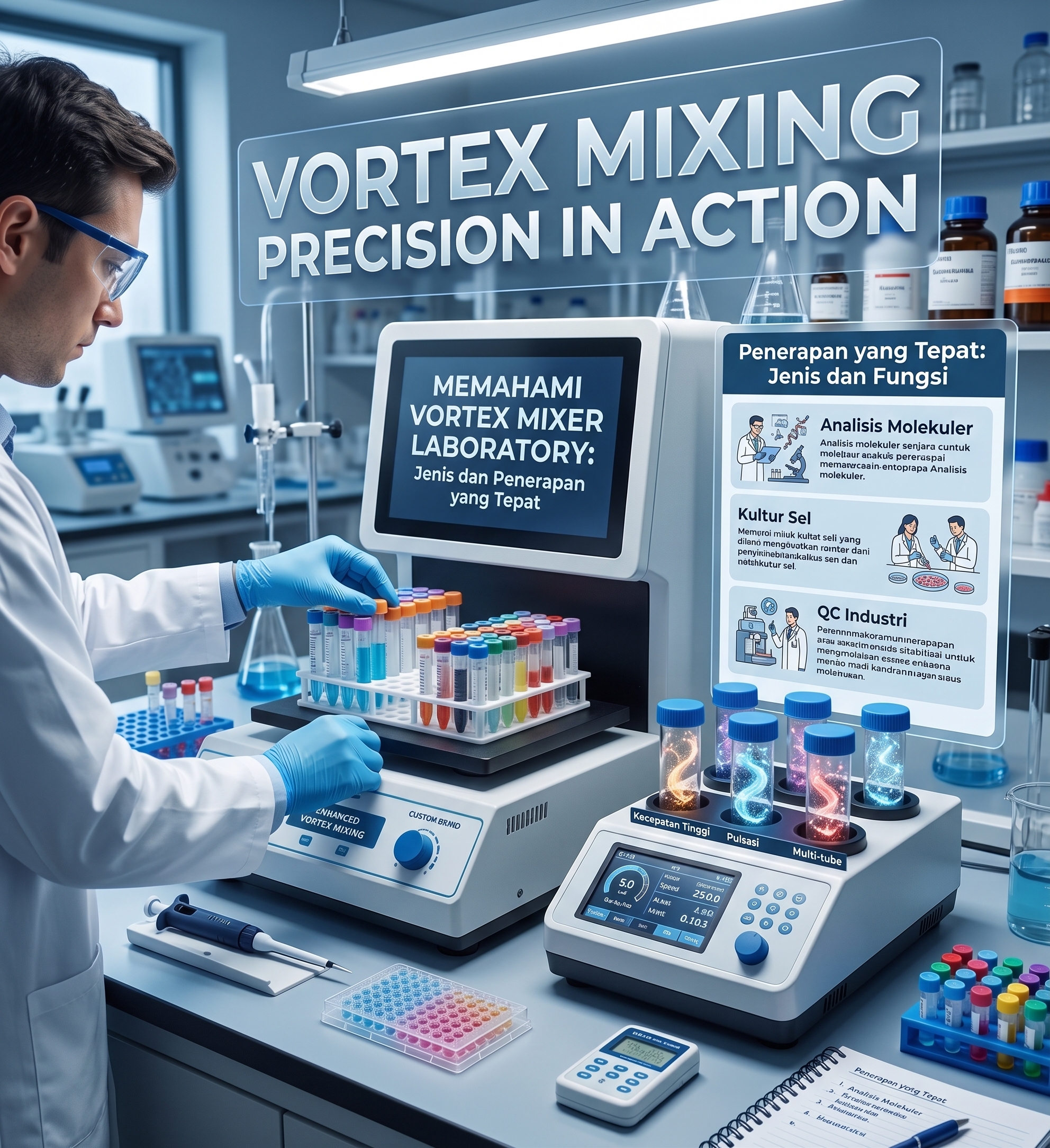 Memahami Vortex Mixer Laboratory untuk pencampuran sampel secara konsisten