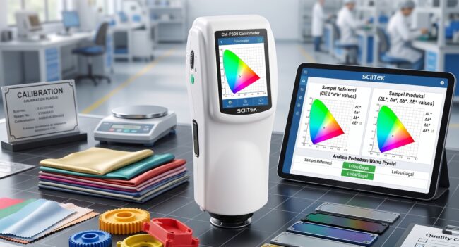 Colorimeter Industri 45/0: Analisis Perbedaan Warna Presisi CM-P800