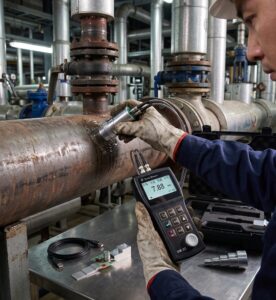 Thickness Meter Ultrasonik UM-2/UM-2D untuk inspeksi ketebalan pipa dan material