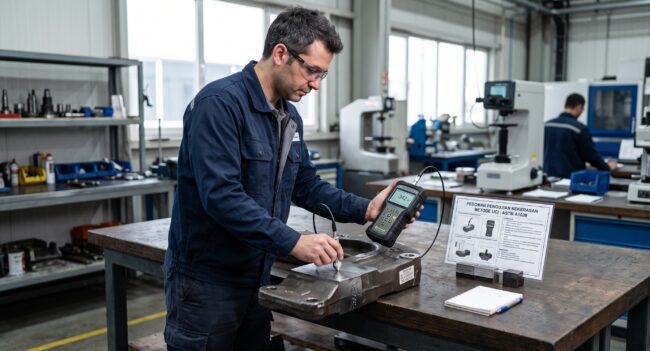 Pengujian Kekerasan Metode UCI Berdasarkan ASTM A1038 dengan Portable Hardness Testers T-U2
