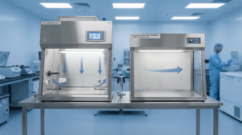 Perbandingan Biosafety Cabinet dan Laminar Air Flow di laboratorium modern