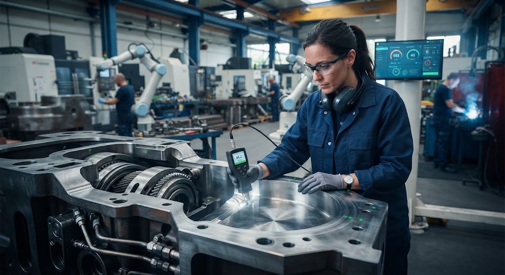 Hardness tester untuk pengujian kekerasan material industri