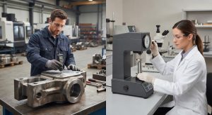 Perbandingan hardness tester portable dan benchtop