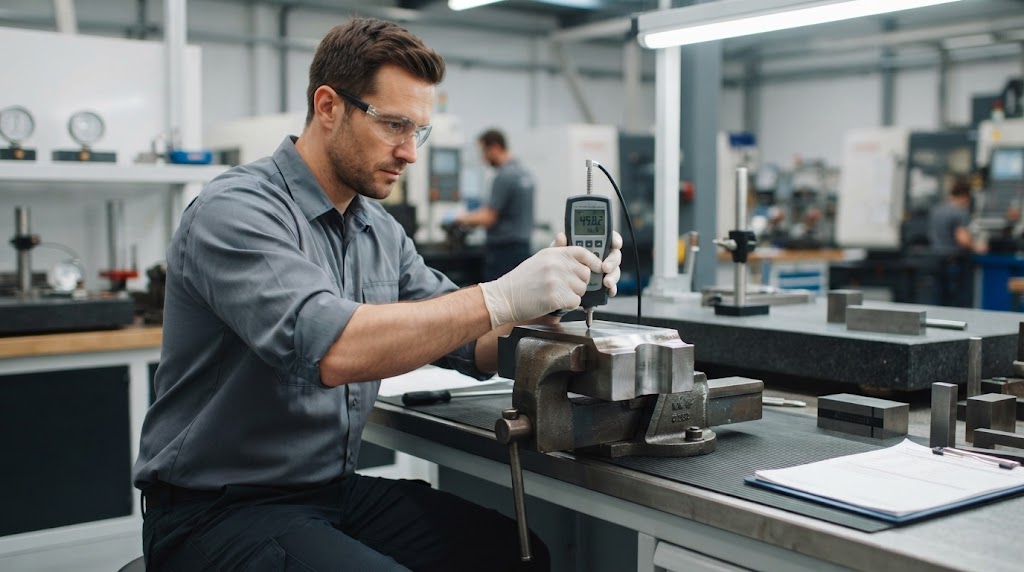 Kekasaran permukaan hardness tester Leeb pada pengujian baja
