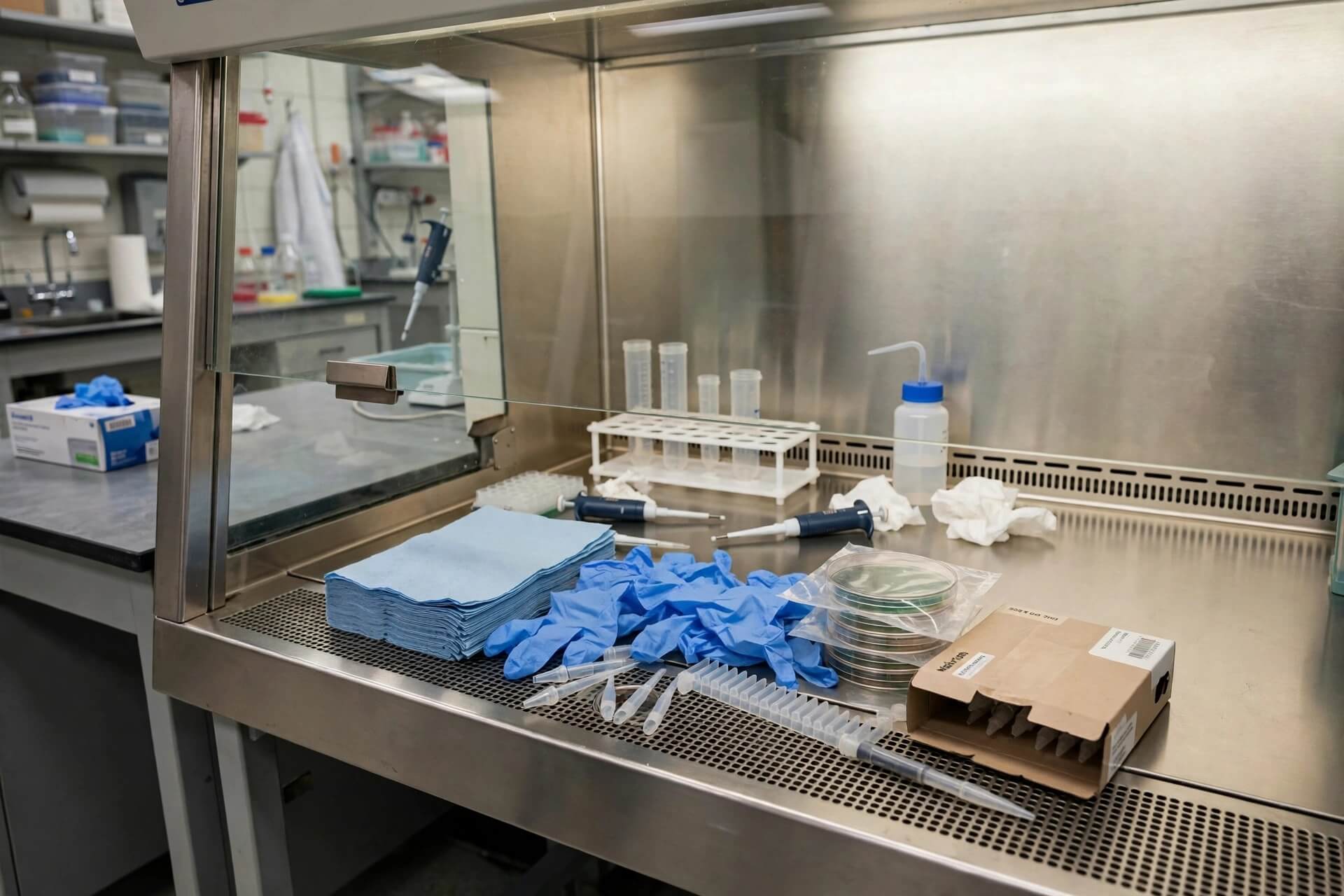 kesalahan umum penggunaan biosafety cabinet grille terhalang material