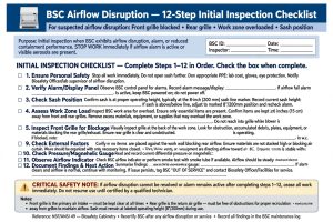 Checklist 12 langkah pemeriksaan awal gangguan airflow BSC