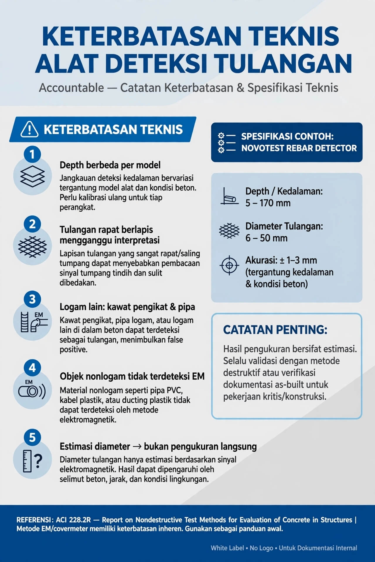 Cara Aman Mendeteksi Besi dalam Beton Sebelum Melakukan Pengeboran (Core Drilling