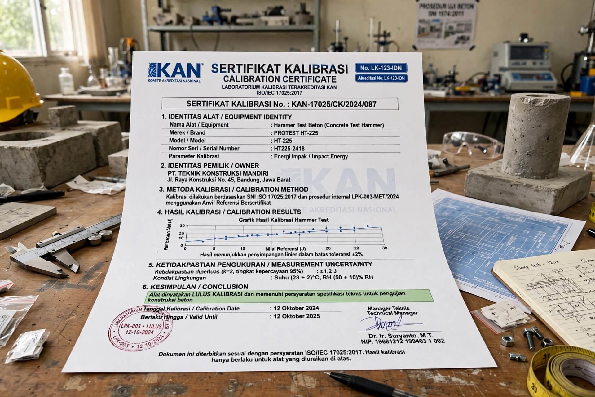 CONTOH SERTIFIKAT KALIBRASI KAN