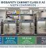 Perbandingan ukuran Biosafety Cabinet Class II A2 lebar 3ft 4ft 5ft 6ft untuk lab kecil standar besar